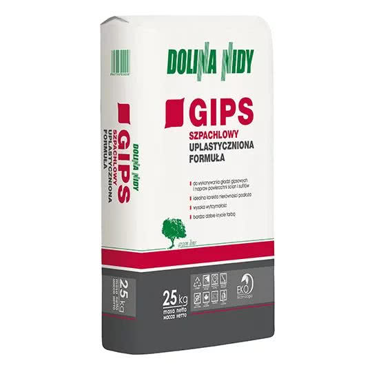 Gips szpachlowy - uplastyczniona formuła
