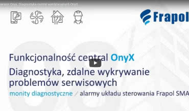 Diagnostyka central wentylacyjnych FRAPOL OnyX