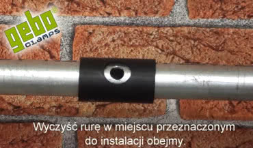 Gebo Clamps. Obejmy remontowo-naprawcze na rurze stalowej. Typ ANB